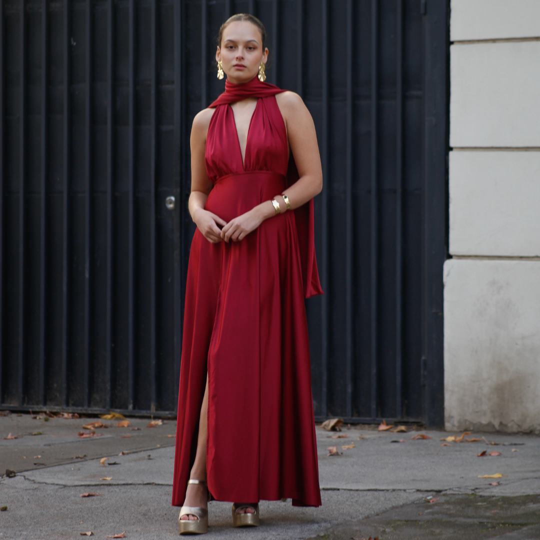 Vestido Multiforma Rebeca Burdeo