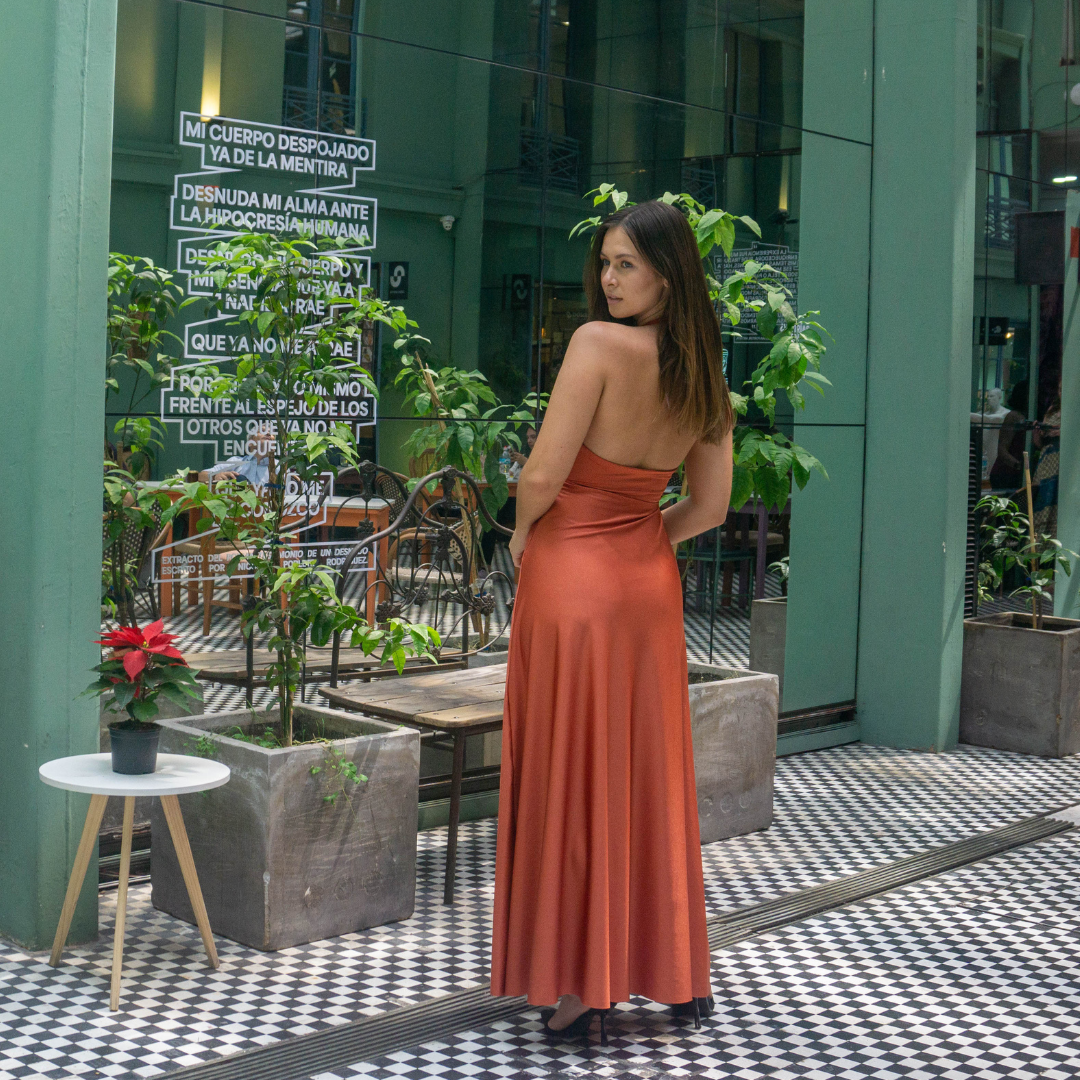 Vestido Londres Ladrillo