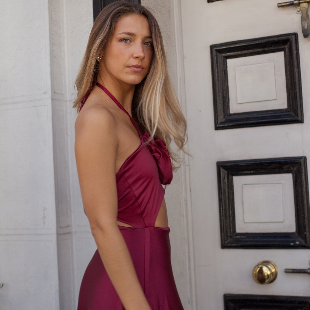 Vestido Sevilla Burdeo