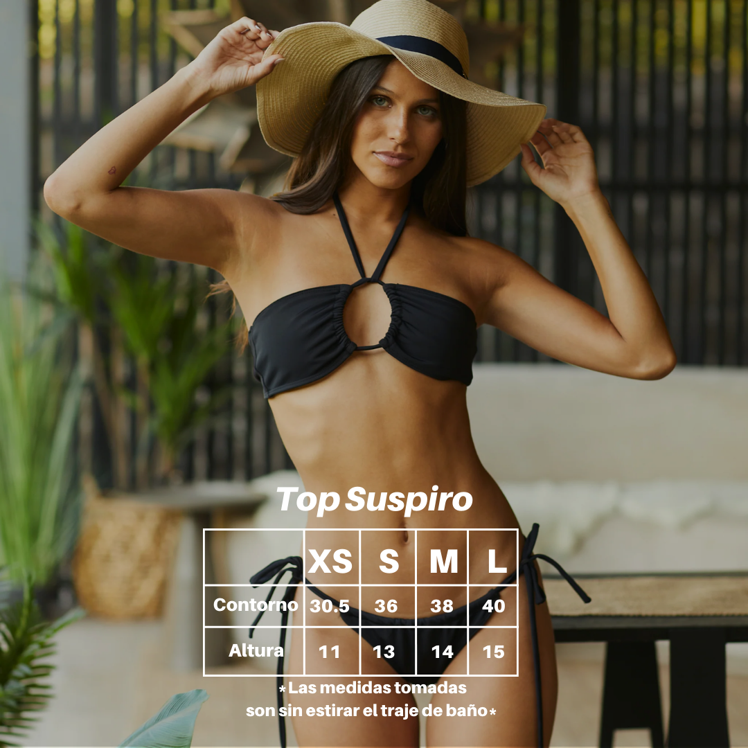 Top Bikini Suspiro Olive Shine