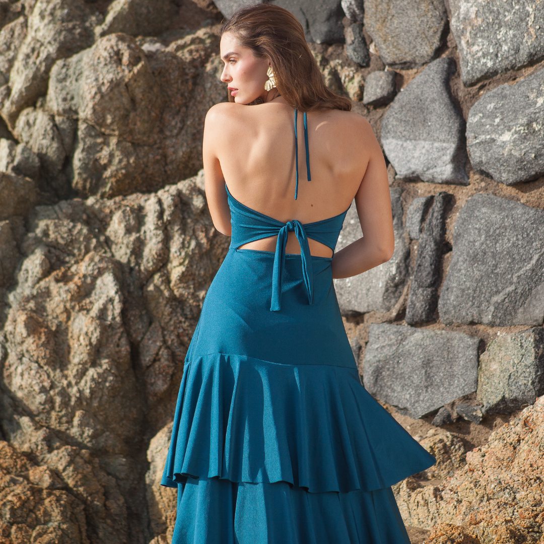 Vestido Sevilla Petróleo