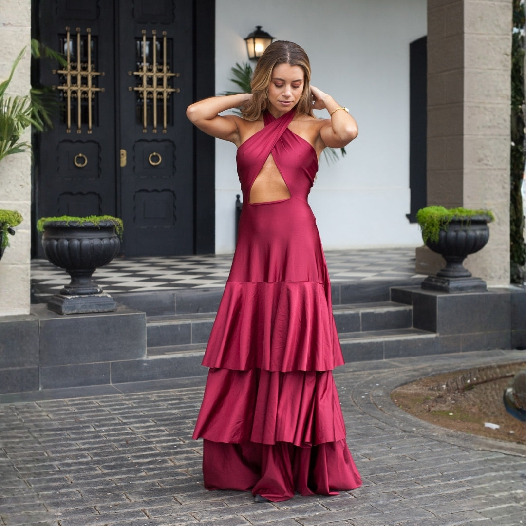 Vestido Elodie Tinto