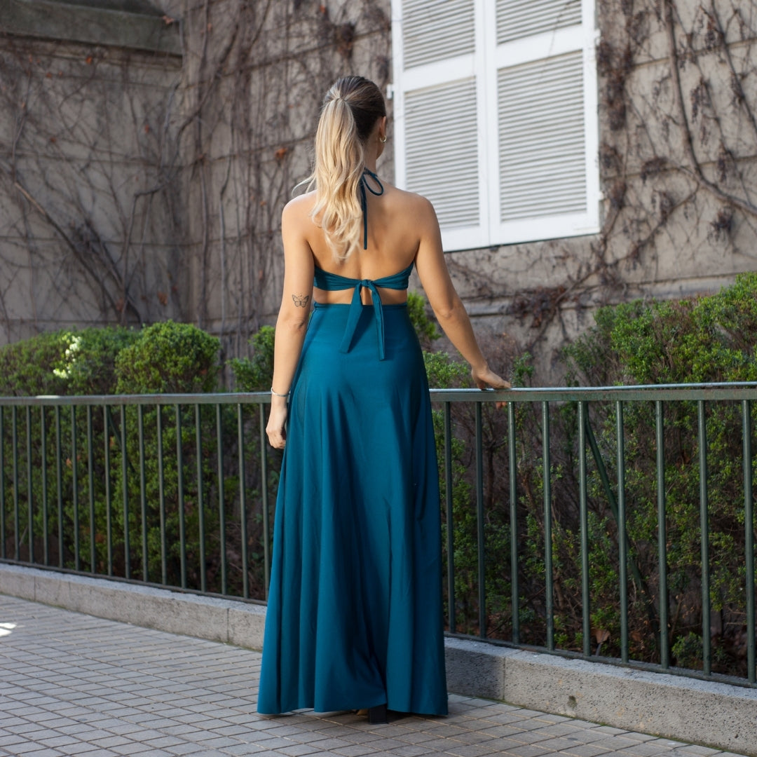 Vestido Lucía Petróleo