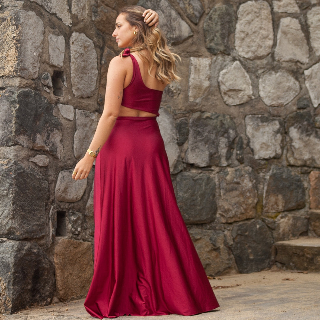 Vestido Pretty Woman Burdeo