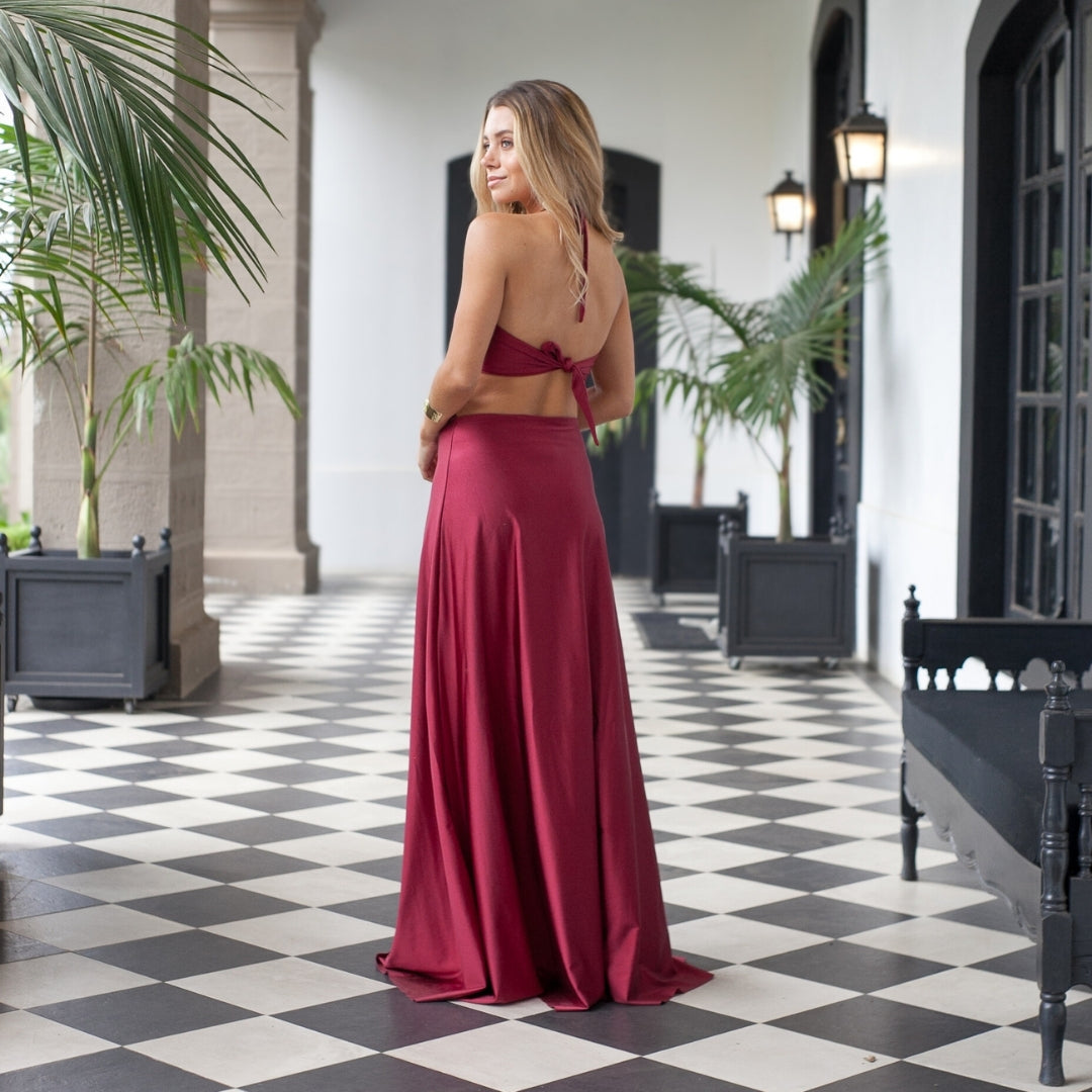 Vestido Elise Tinto