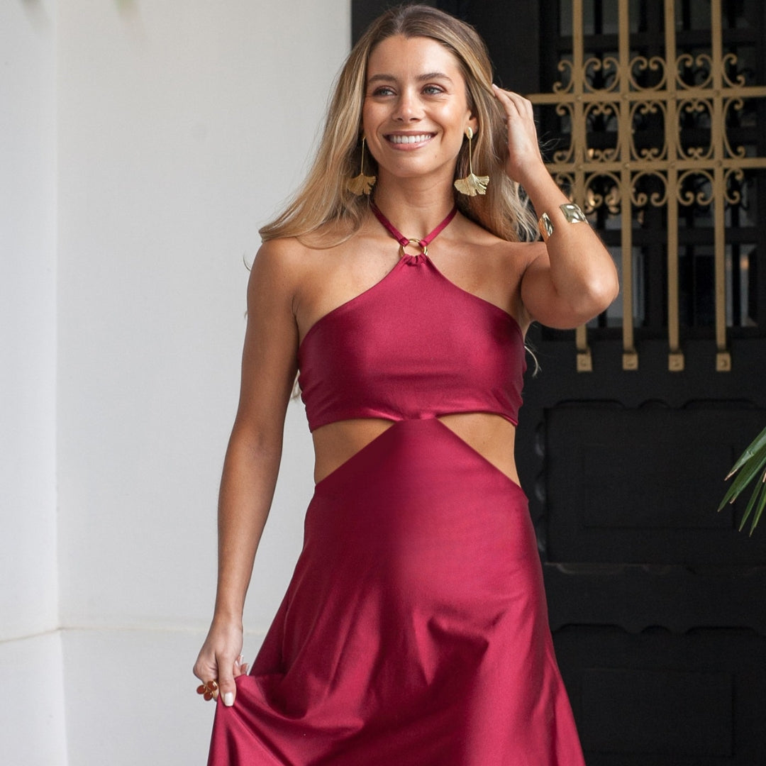 Vestido Elise Tinto