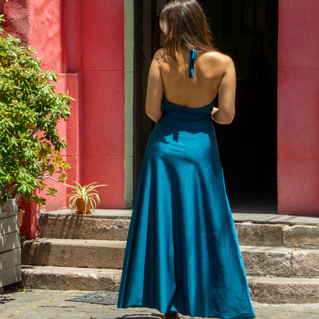 Vestido Londres Petróleo