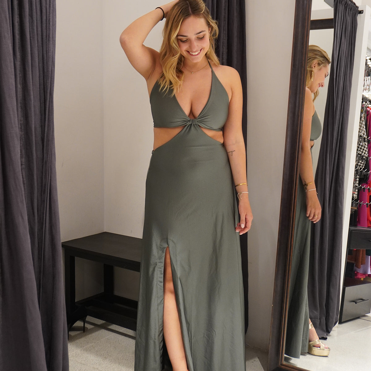 Vestido Renata Olive
