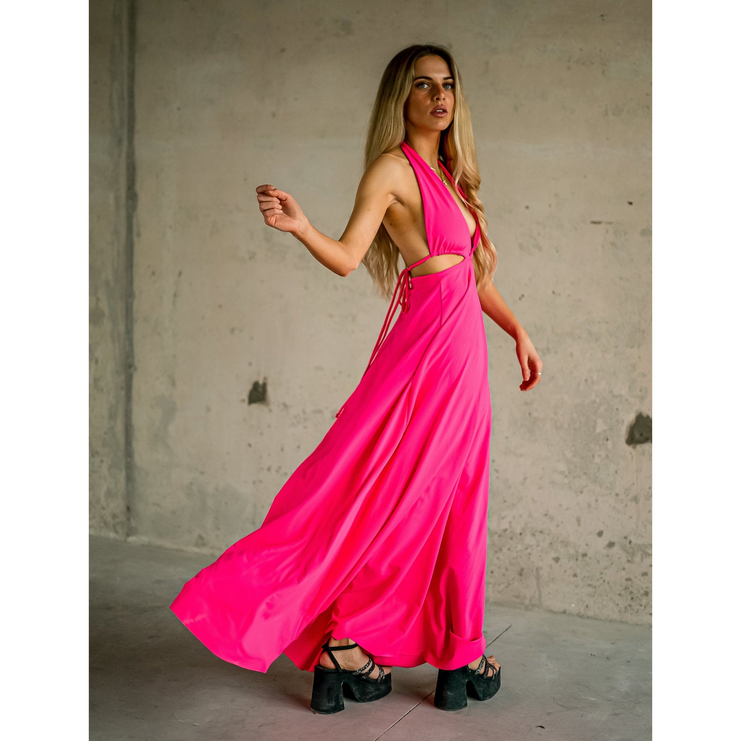 Vestido Emma Fucsia