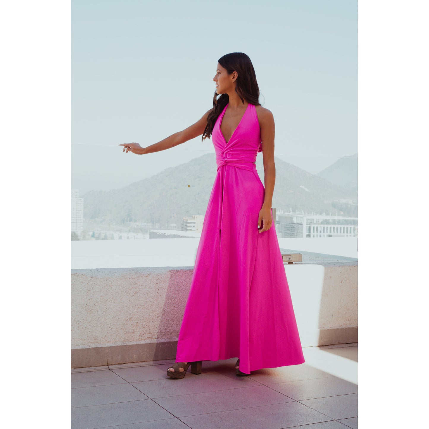 Vestido Nudo Pink