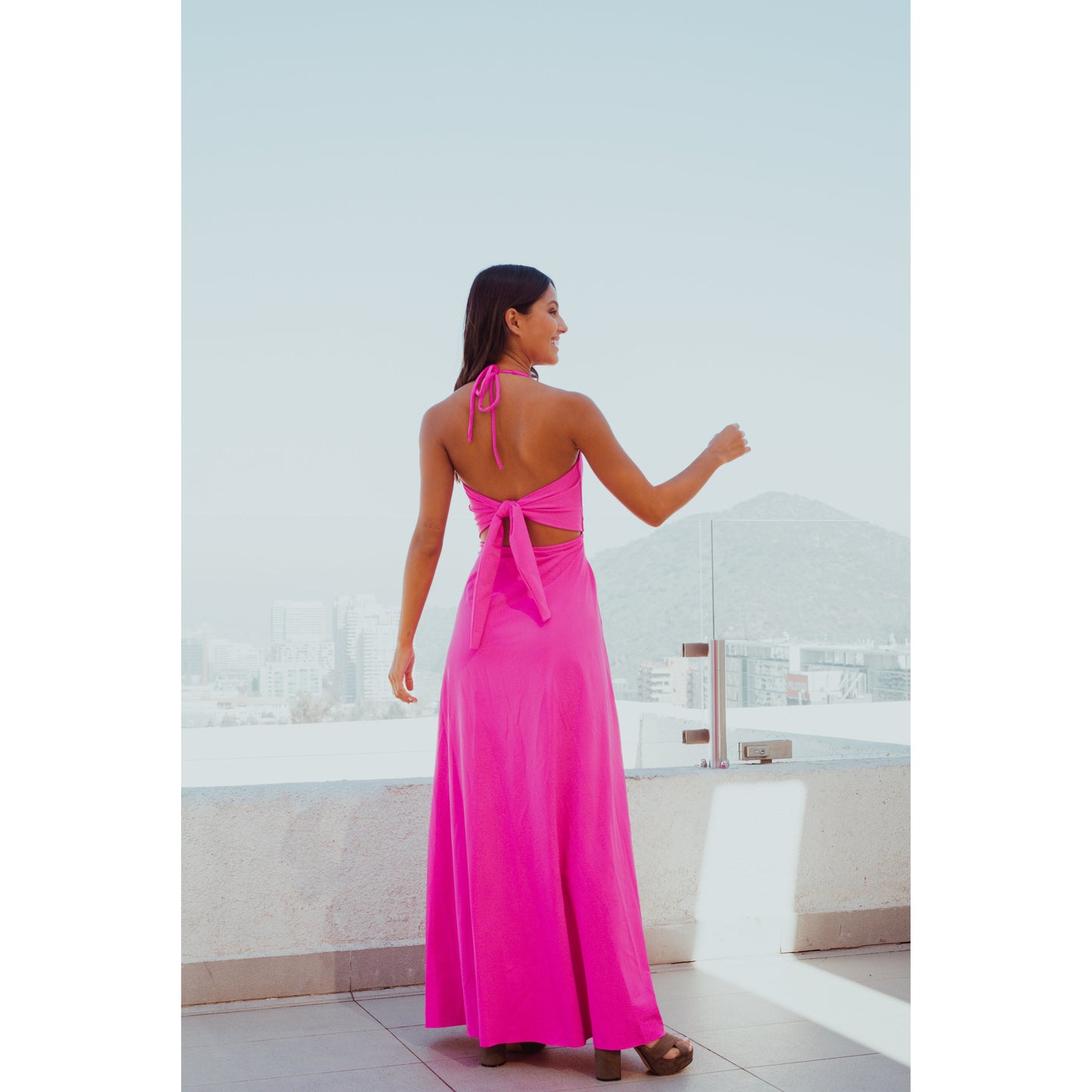 Vestido Nudo Pink