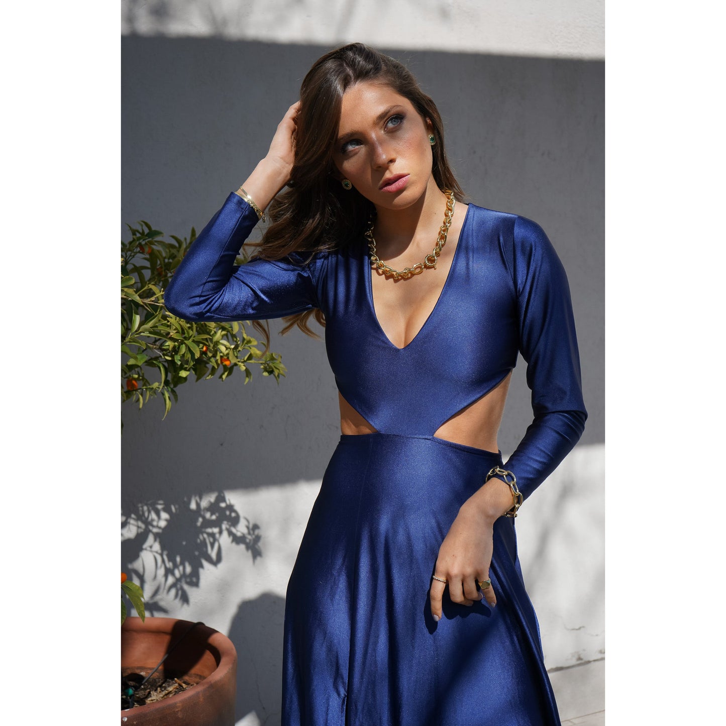 Vestido Paula Azulino