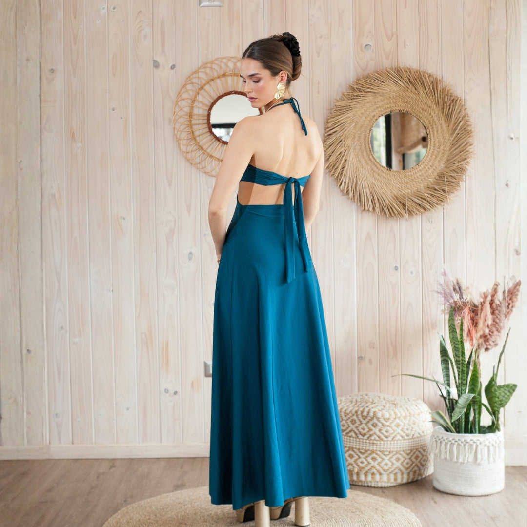 Vestido Juliette Petróleo