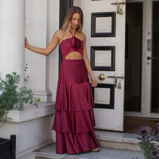Vestido Sevilla Burdeo