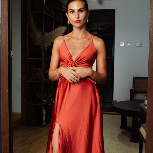 Vestido Lyon Ladrillo