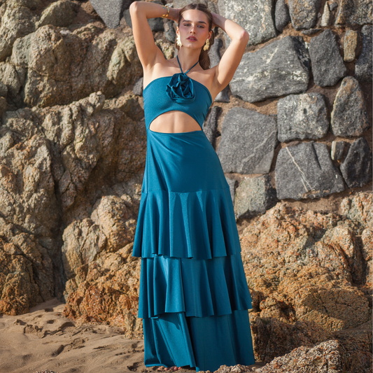Vestido Sevilla Petróleo