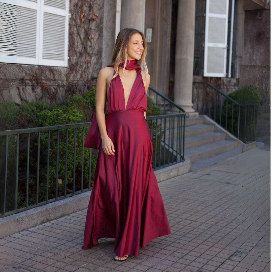 Vestido Multiforma Rebeca Burdeo