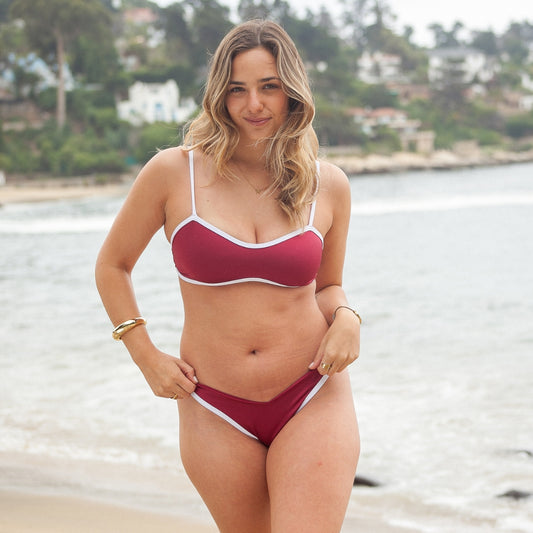 Top Maui Burdeo&Blanco