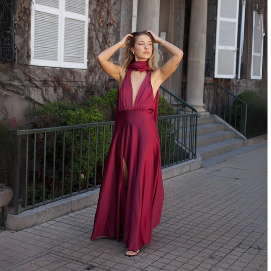 Vestido Multiforma Rebeca Burdeo