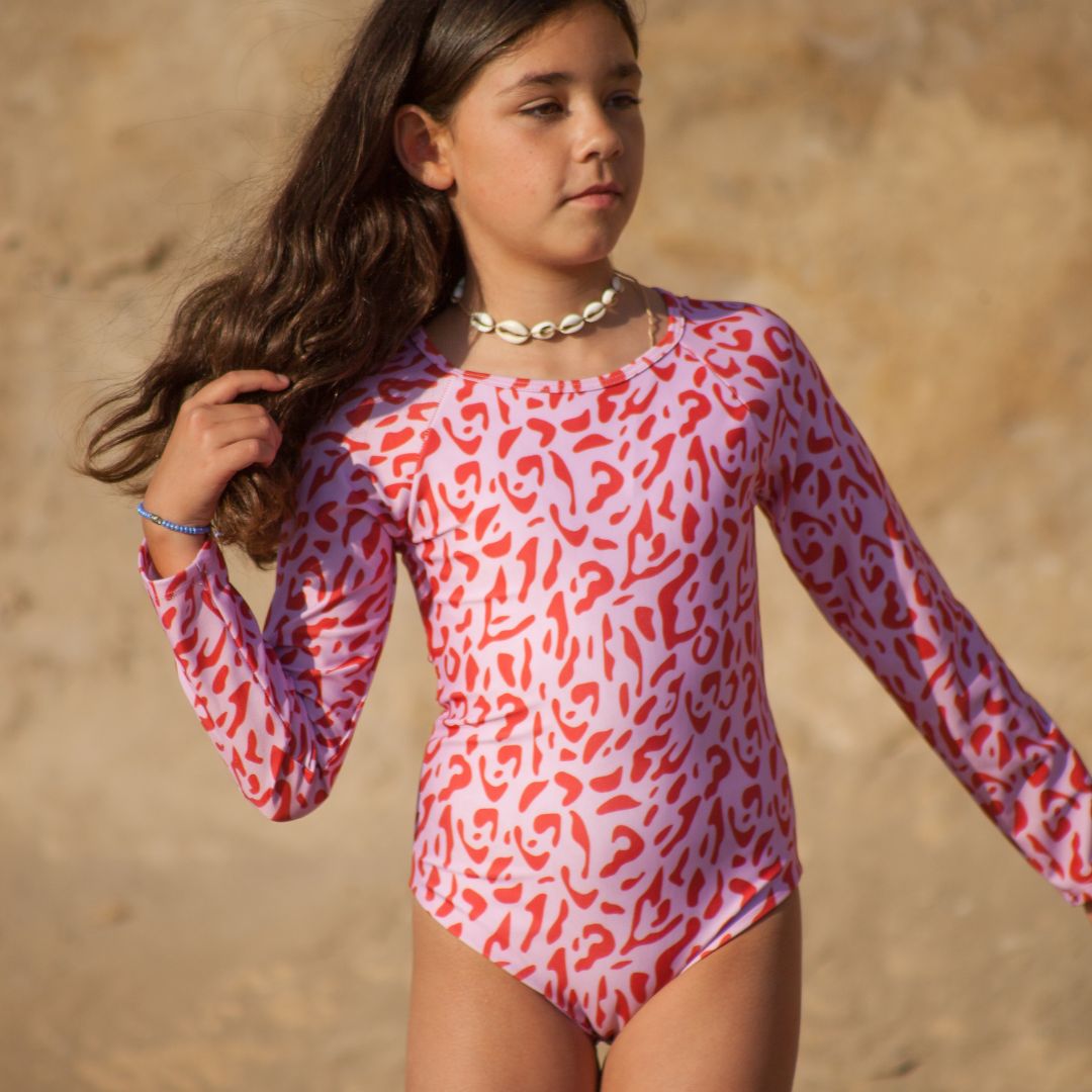 Entero Luna Petite Cheeta Red Pink