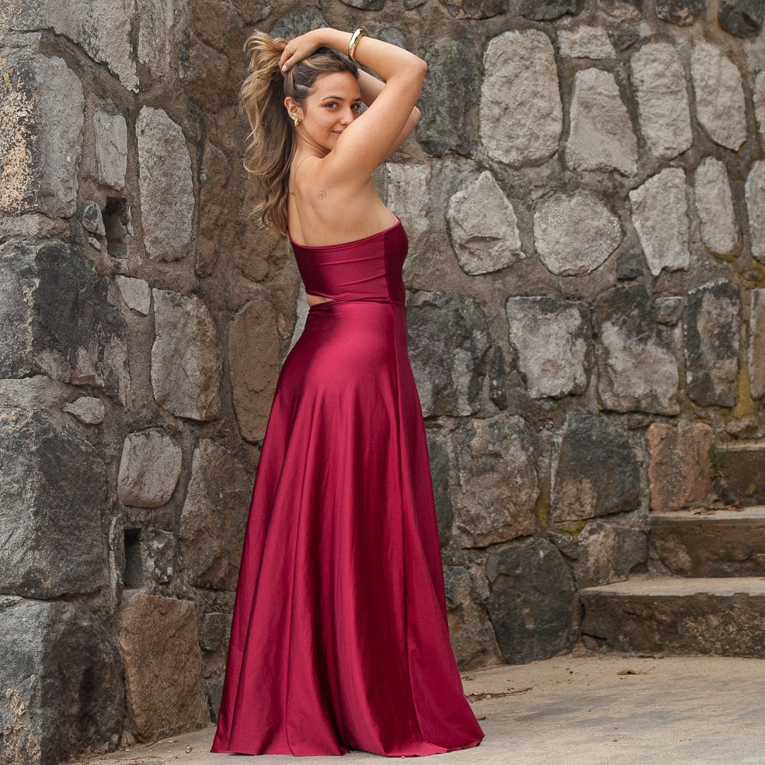 Vestido Pretty Woman Burdeo