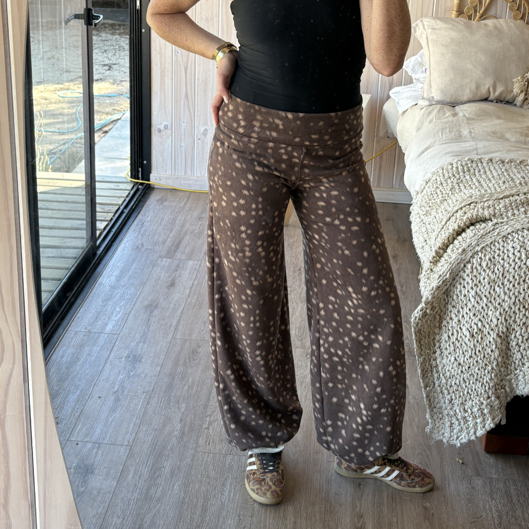 Pantalón Balloon Gamuza Bambi