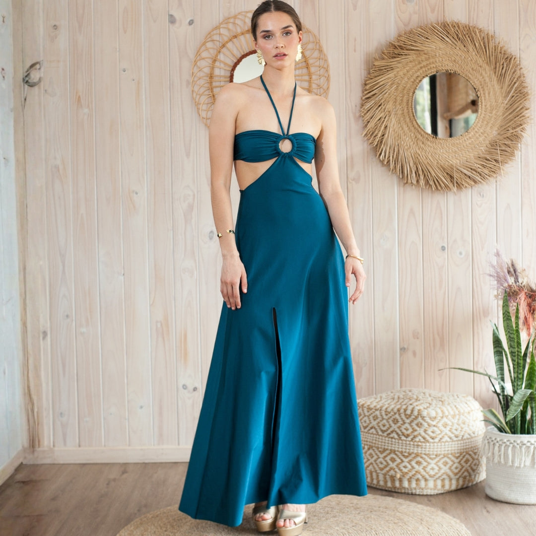 Vestido Juliette Petróleo