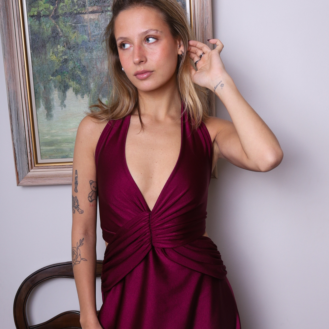 Vestido Marsella Uva