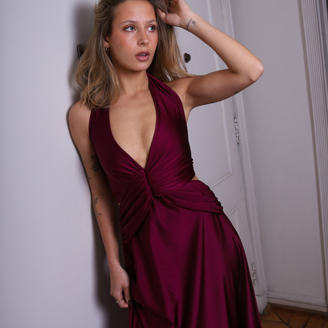 Vestido Marsella Uva