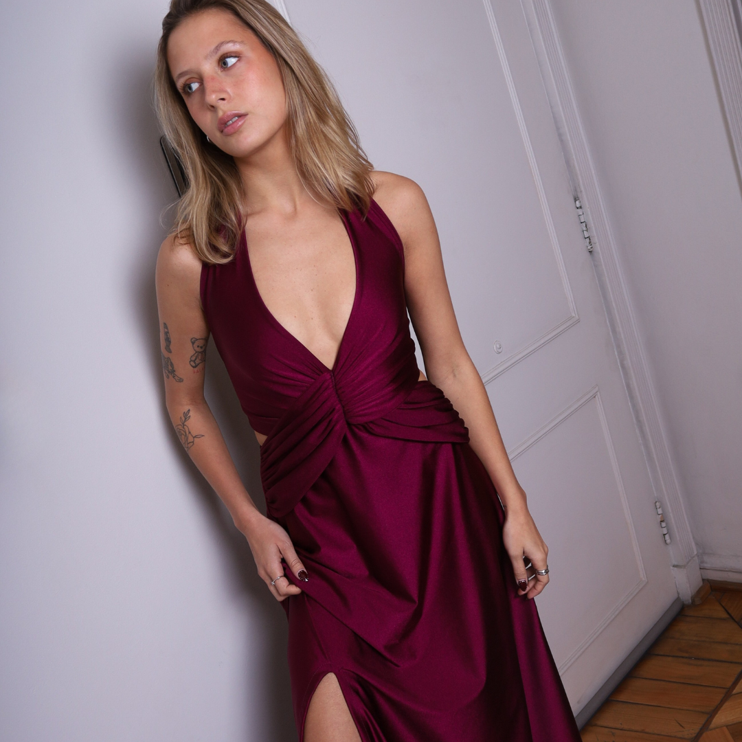 Vestido Marsella Uva