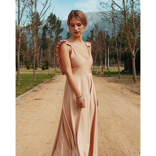 Vestido Vuelos Dorado