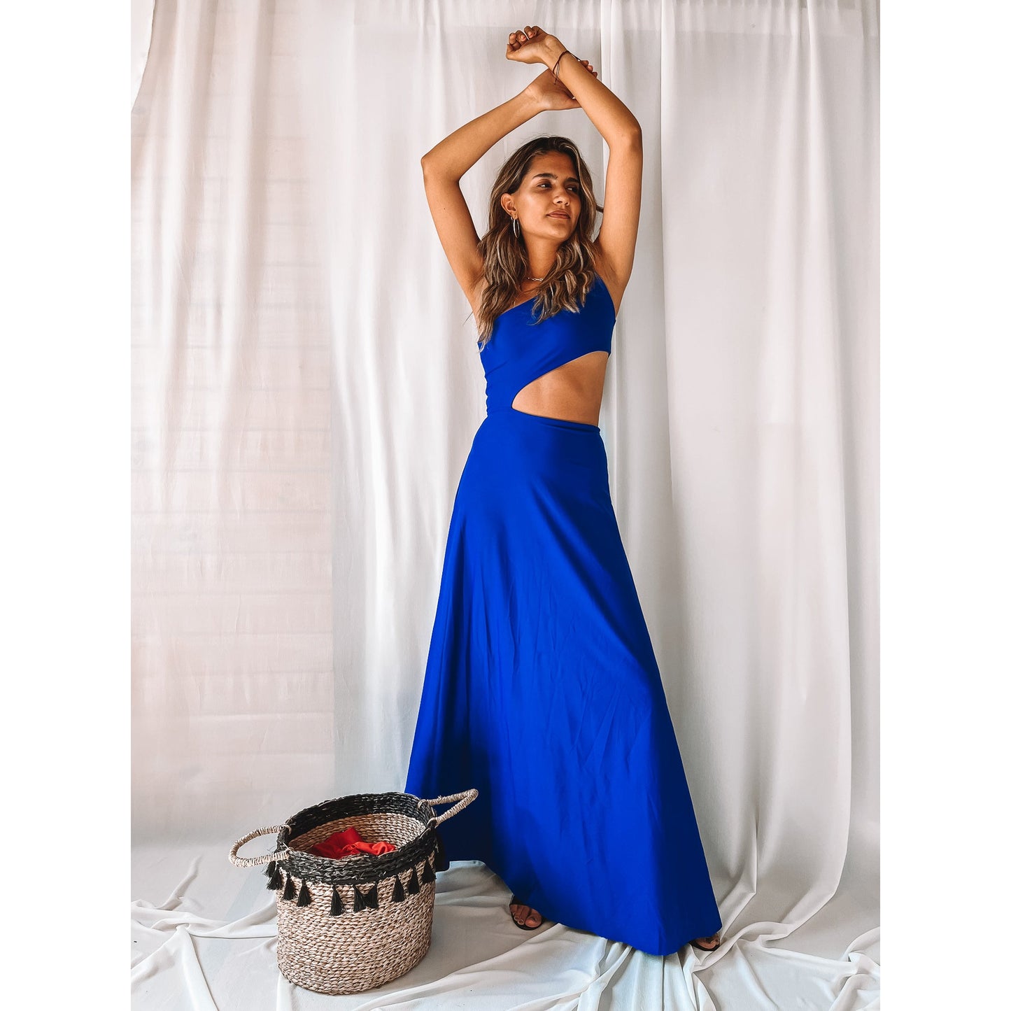 Vestido Pretty Woman Azul Eléctrico