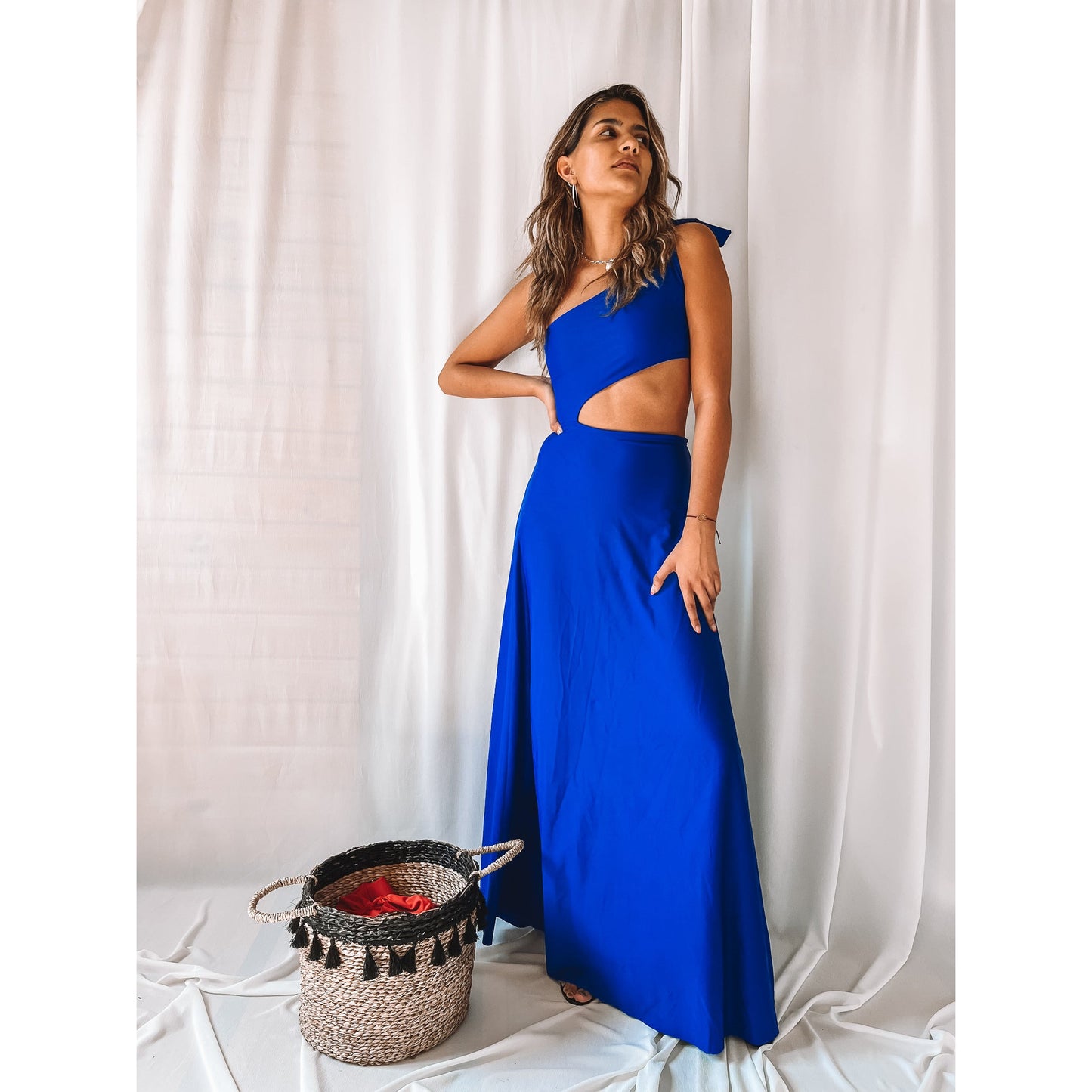 Vestido Pretty Woman Azul Eléctrico